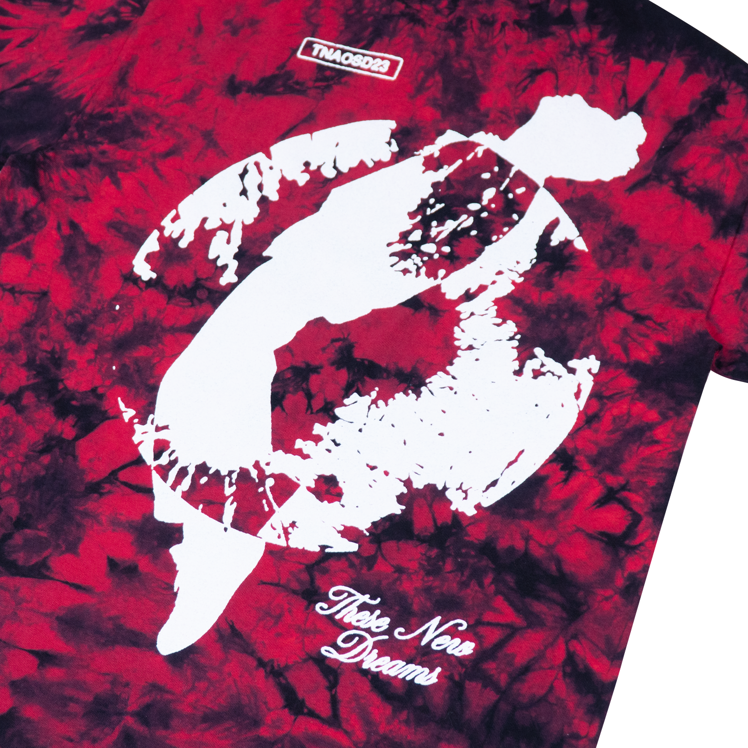 These New Dreams Black/Red Dye Tee